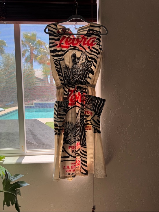 Vintage Dresses & Skirts - Zebra Graphic Sleeveless dress. Vintage  Market   NWOT